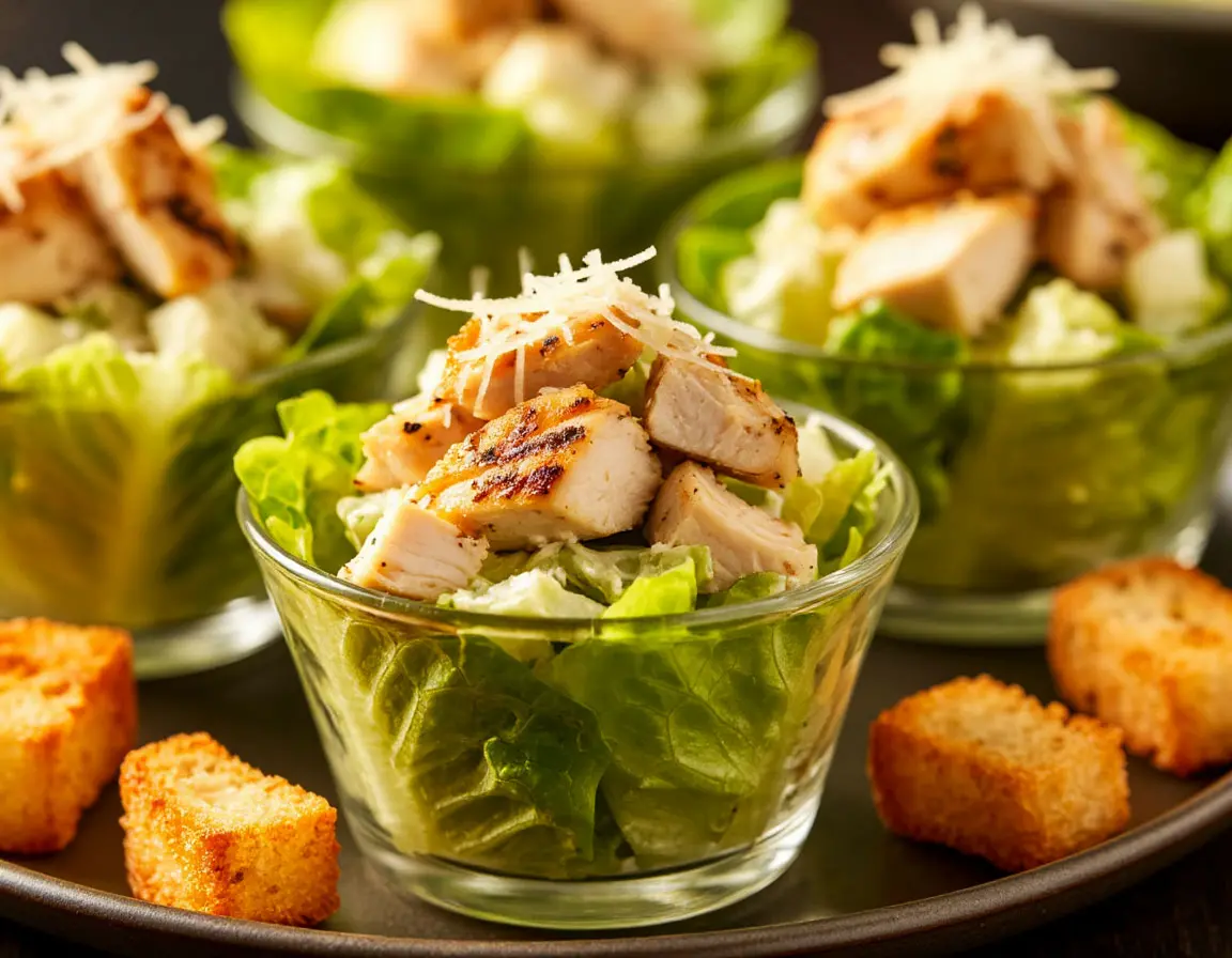 Mini Salade César au Chicken
