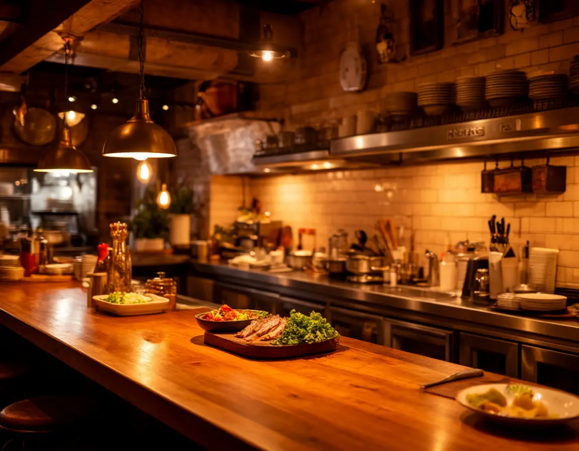 Ambiance culinaire chaleureuse
