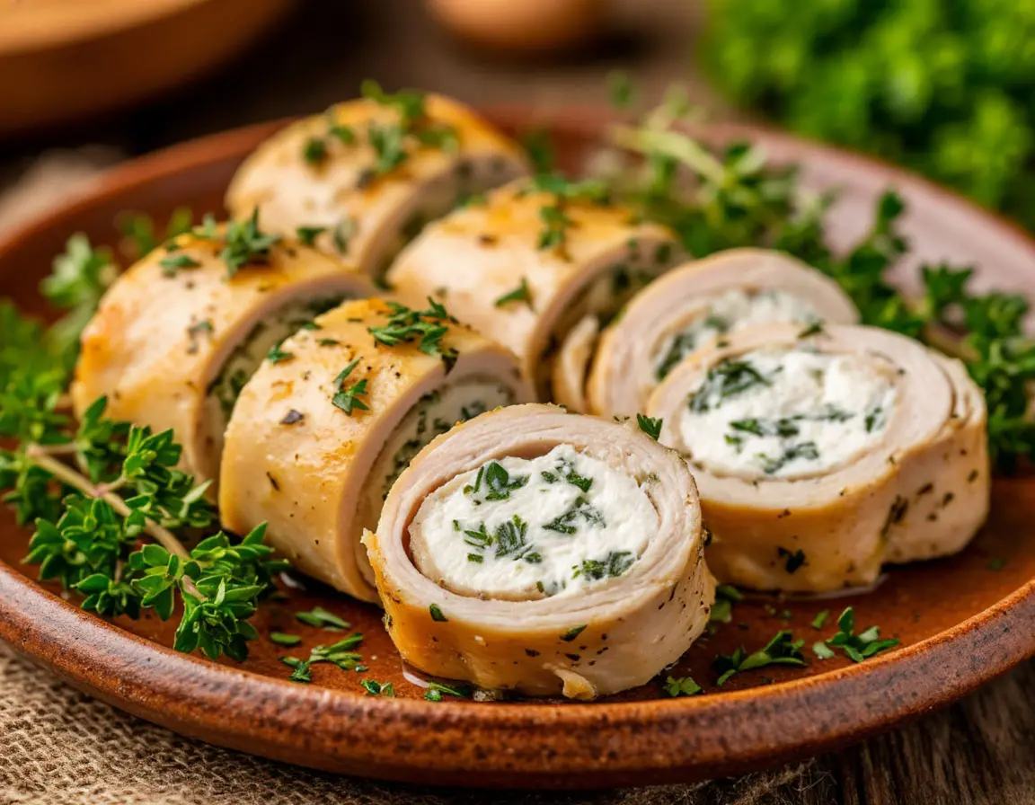 Rouleaux de Chicken aux Herbes