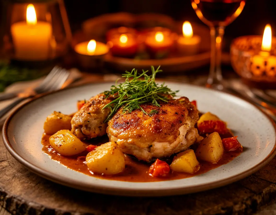 Plat principal au poulet