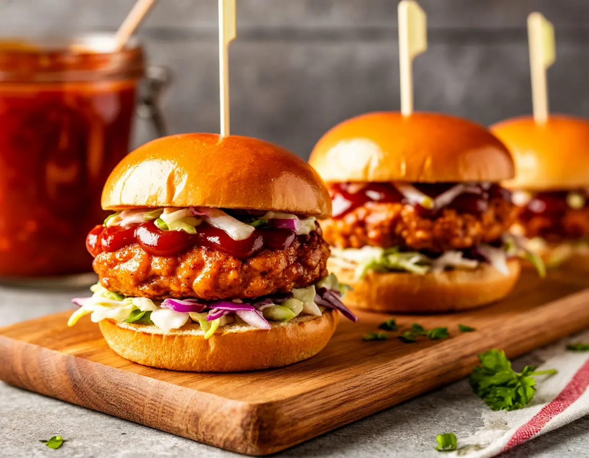 Mini Burgers Chicken BBQ